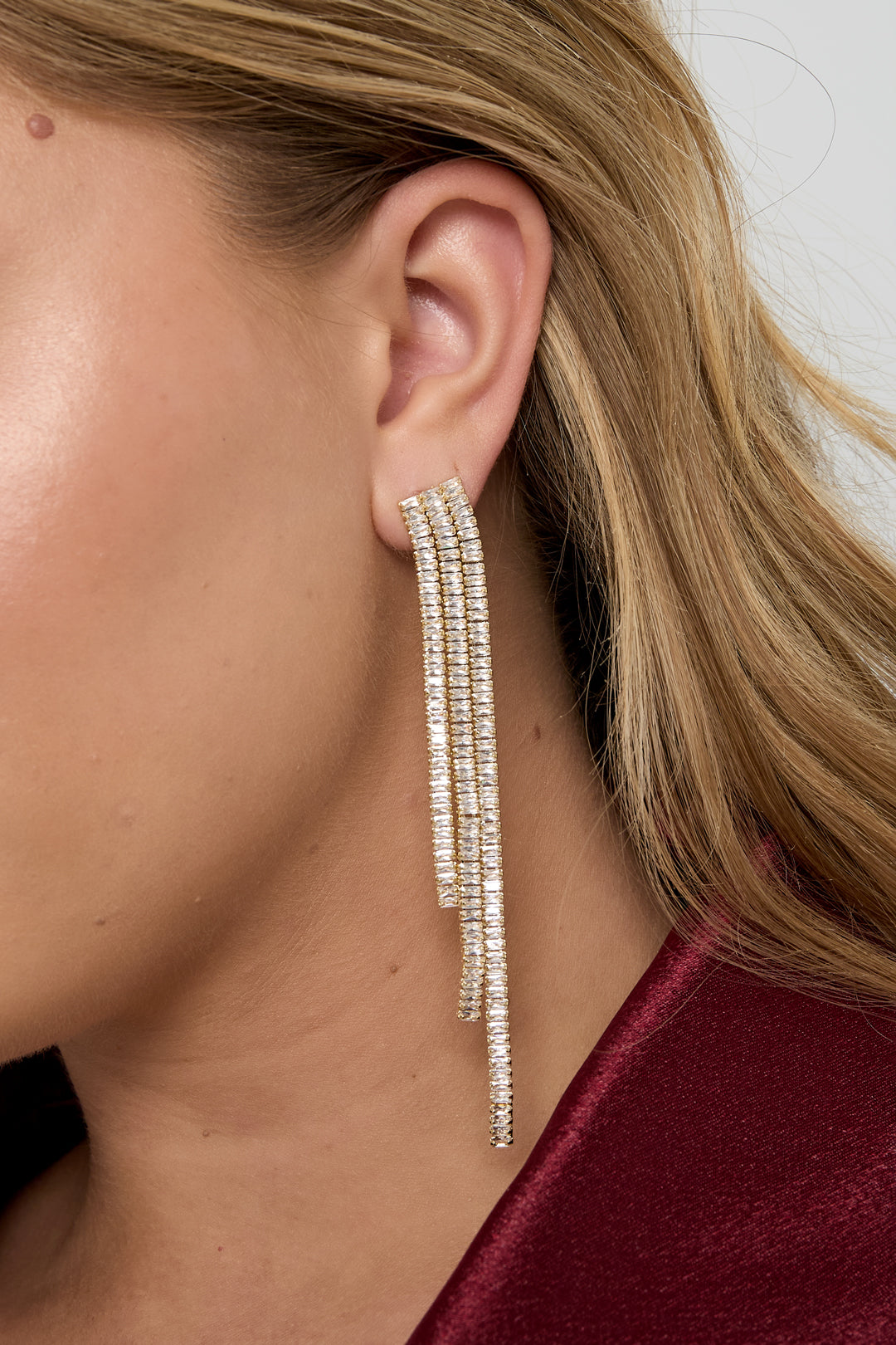 Copper Dangle Earrings Geometric Elegant Christmas Luxurious Series Women's jewelry