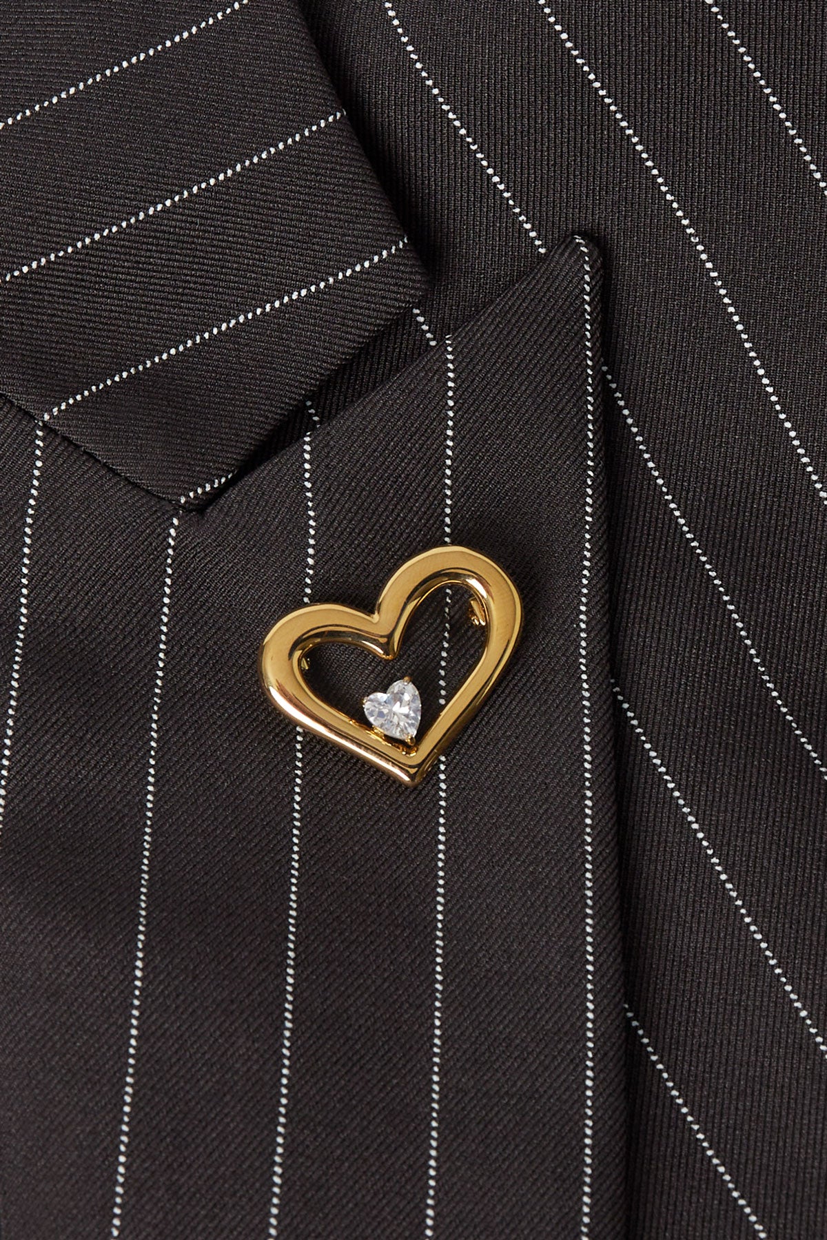 brooch bling heart