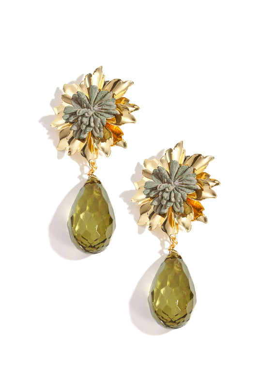 Drop Earrings Flower Vacation Gathering/Party Luxurious Series Women's jewelry