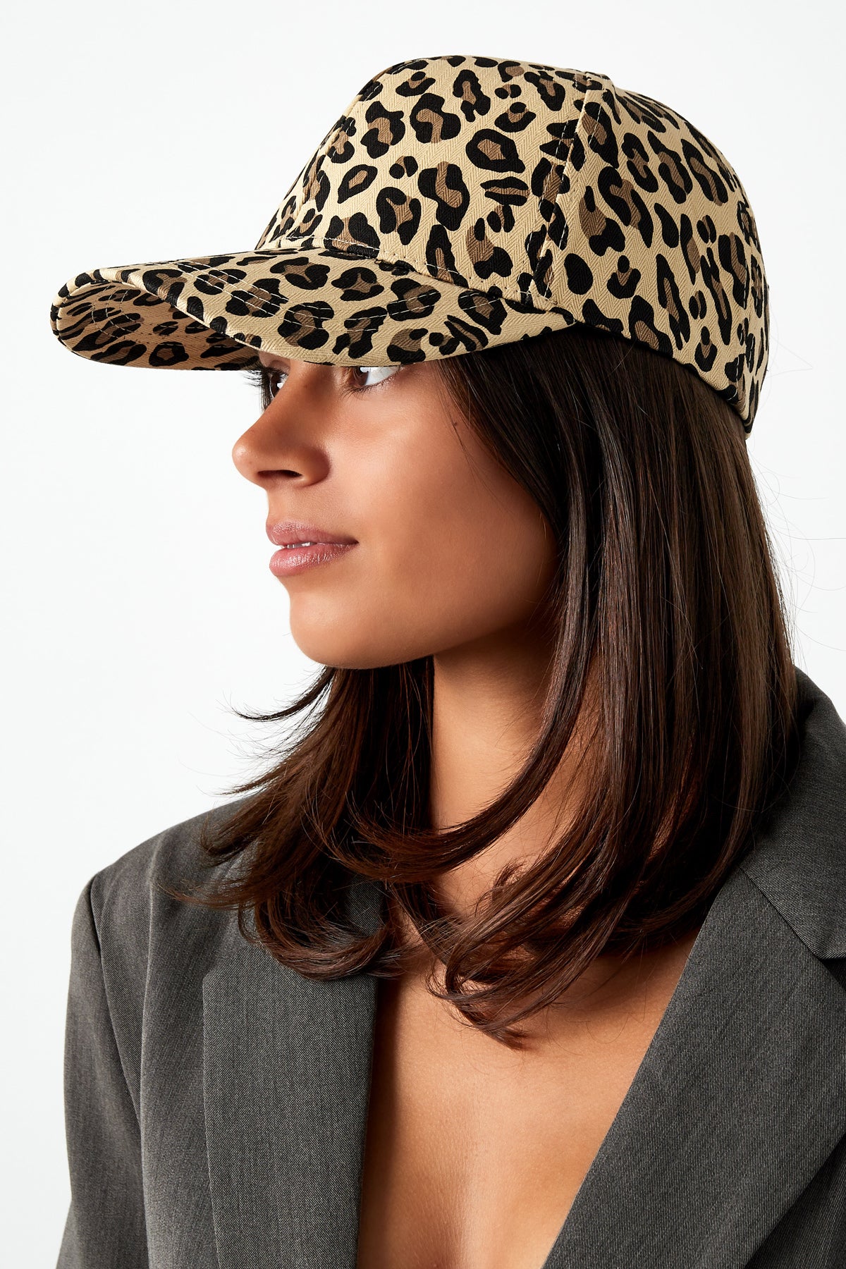 Leopard print cap