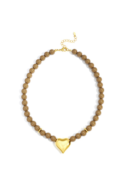 Acrylic Beaded Necklaces Heart Casual Daily Simple Series Women's jewelry