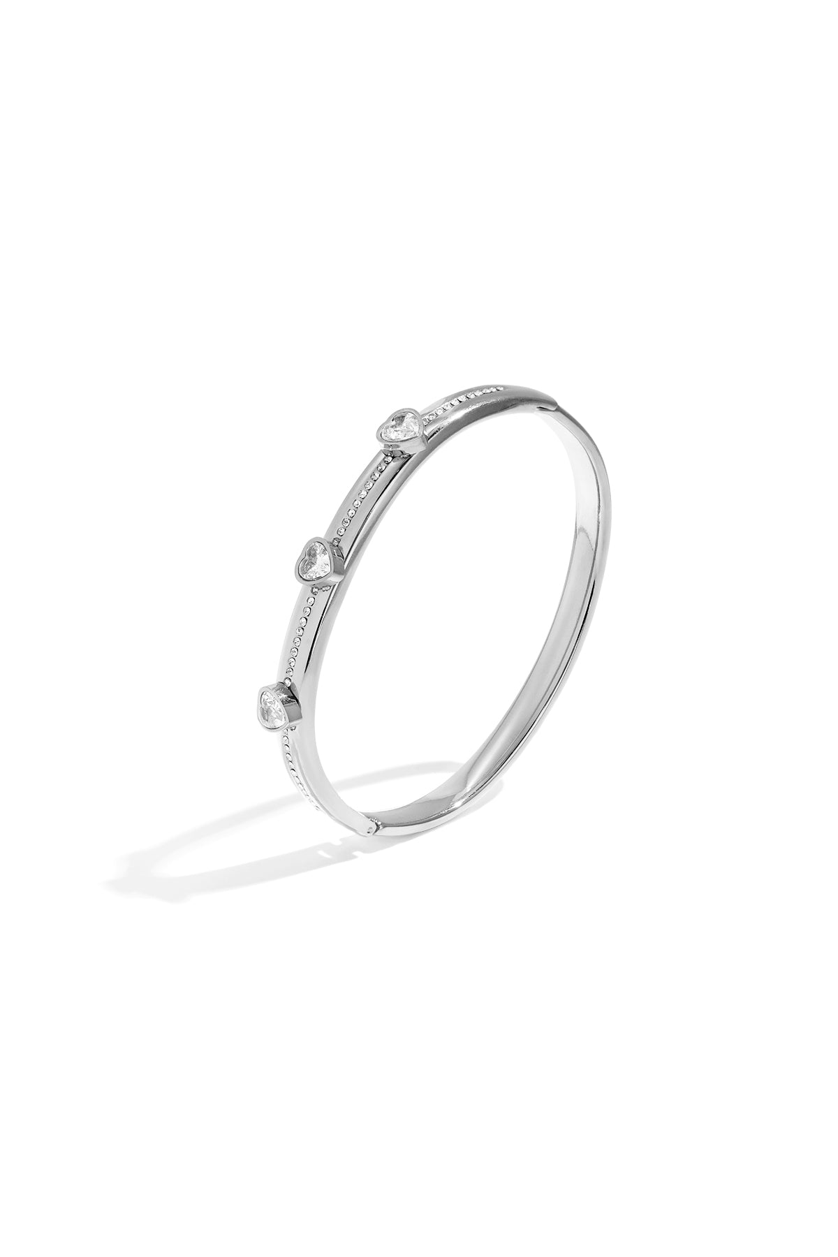 Stainless Steel Bangles Heart Casual Daily Simple Series Women's jewelry