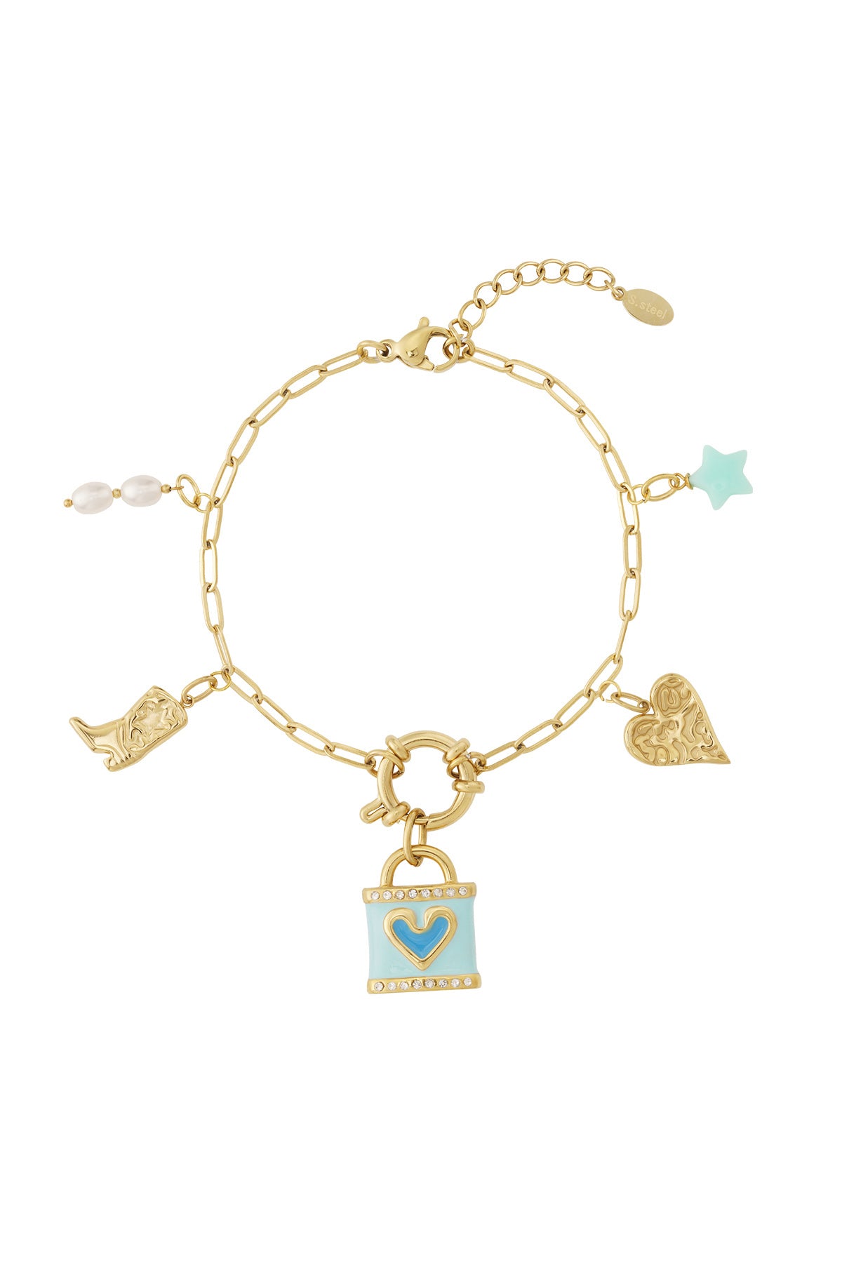 Blue love DIY bracelet