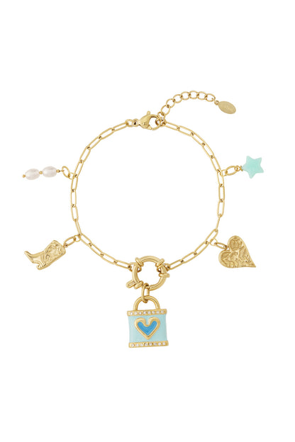 Blue love DIY bracelet