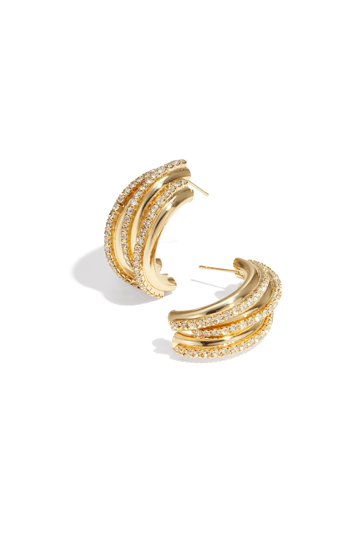 Iron Stud Earrings irregular shape Elegant Christmas Luxurious Series Women's jewelry