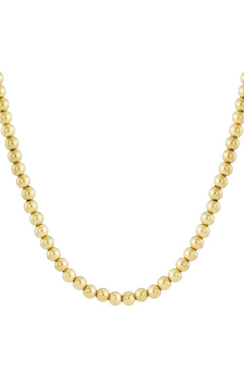 Hollow bead necklace -10mm