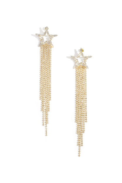 Copper Dangle Earrings Star Elegant Christmas Luxurious Series Women's jewelry