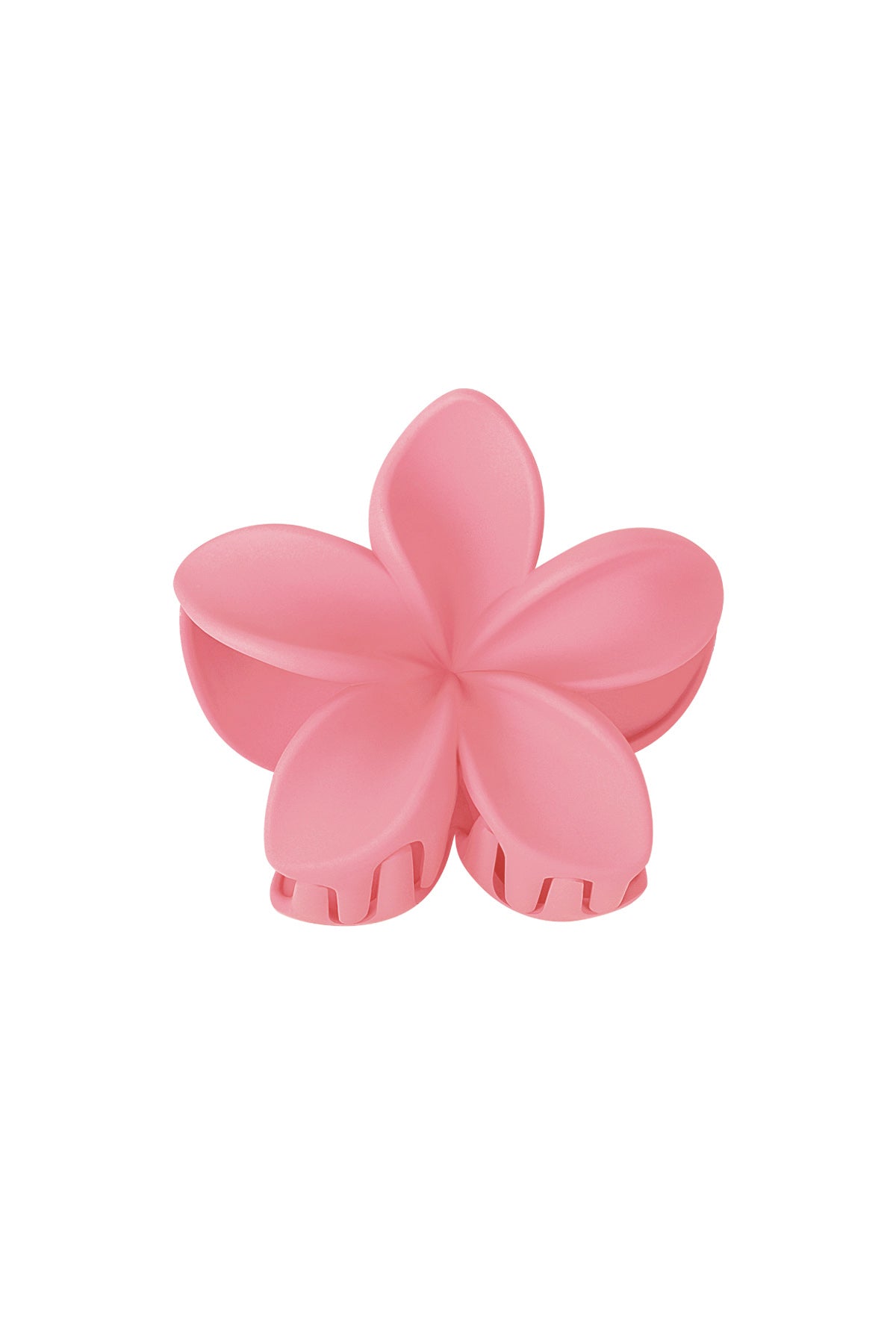 Hair clip flower - cream Plastic