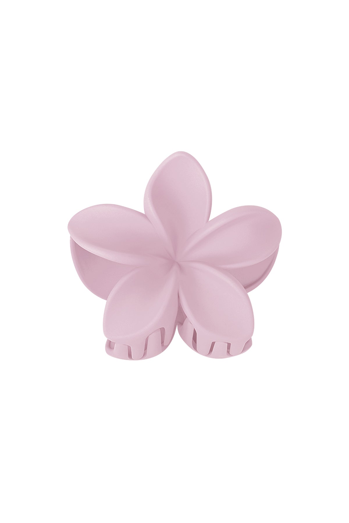 Hair clip flower - cream Plastic