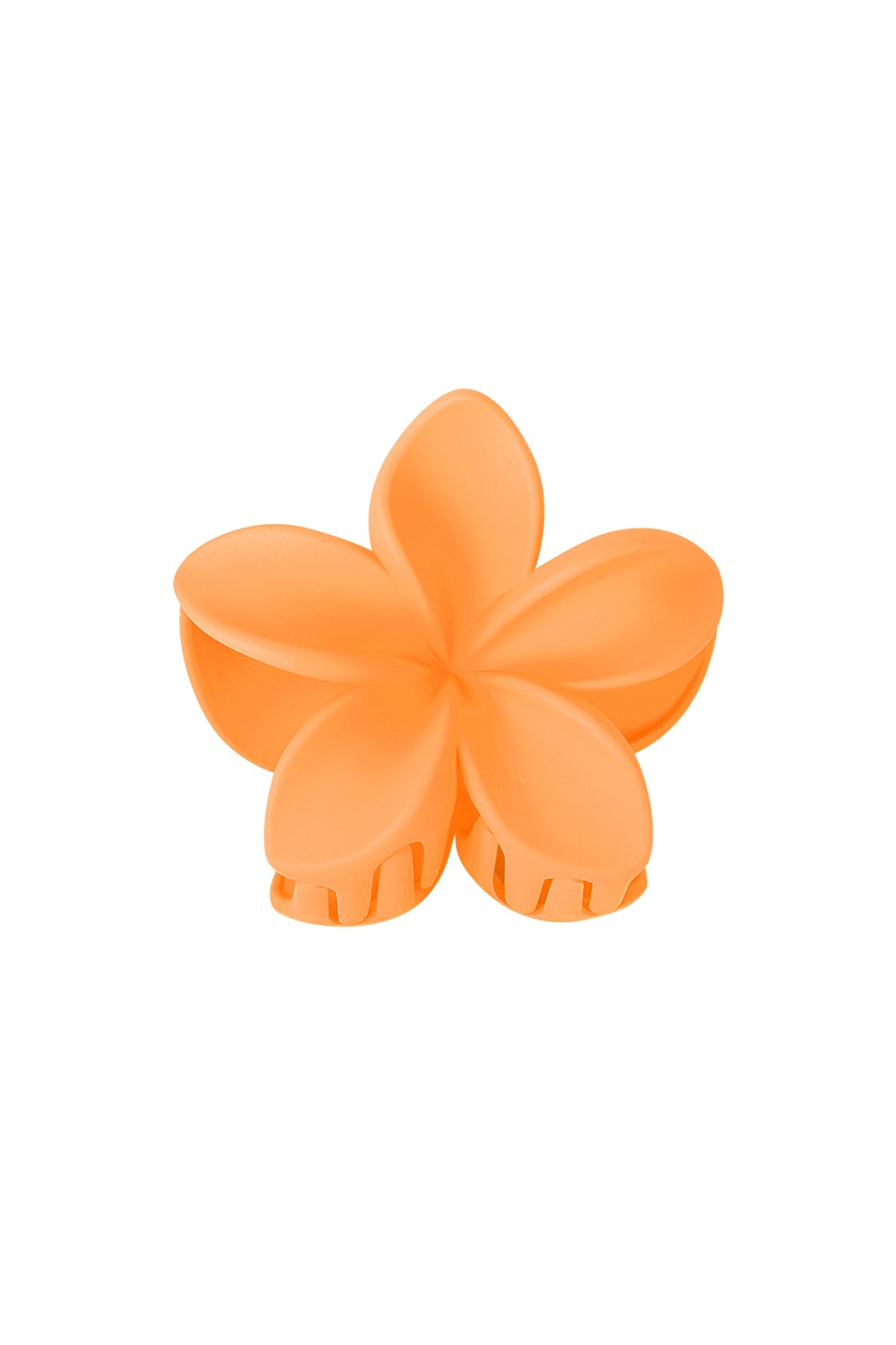Hair clip flower - cream Plastic