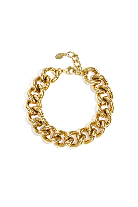 Statement link bracelet