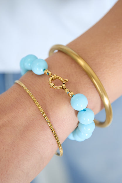 Resin Beaded Bracelets Beads DIY Daily Simple Series Women's jewelry-12mm