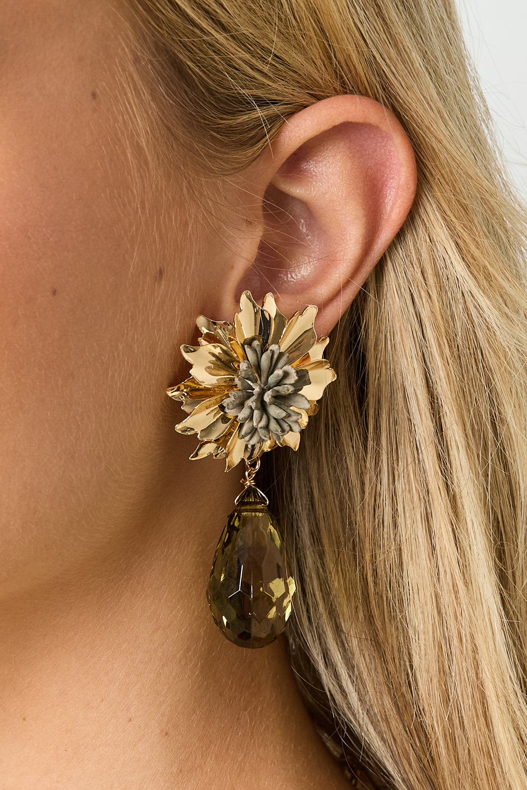 Drop Earrings Flower Vacation Gathering/Party Luxurious Series Women's jewelry