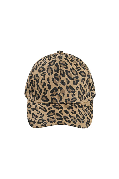Leopard print cap