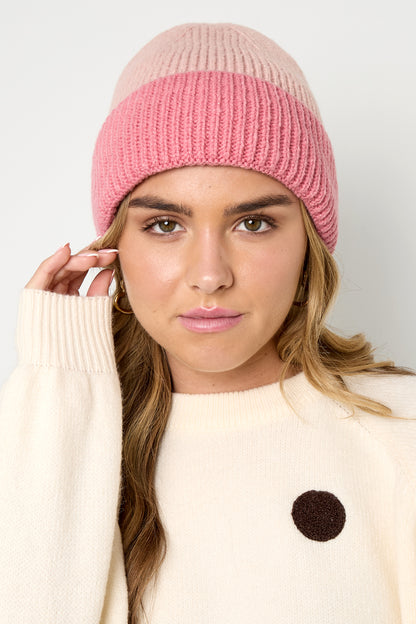 Colored winter hat
