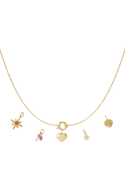 Mini heart DIY necklace