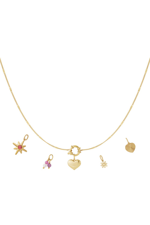 Mini heart DIY necklace