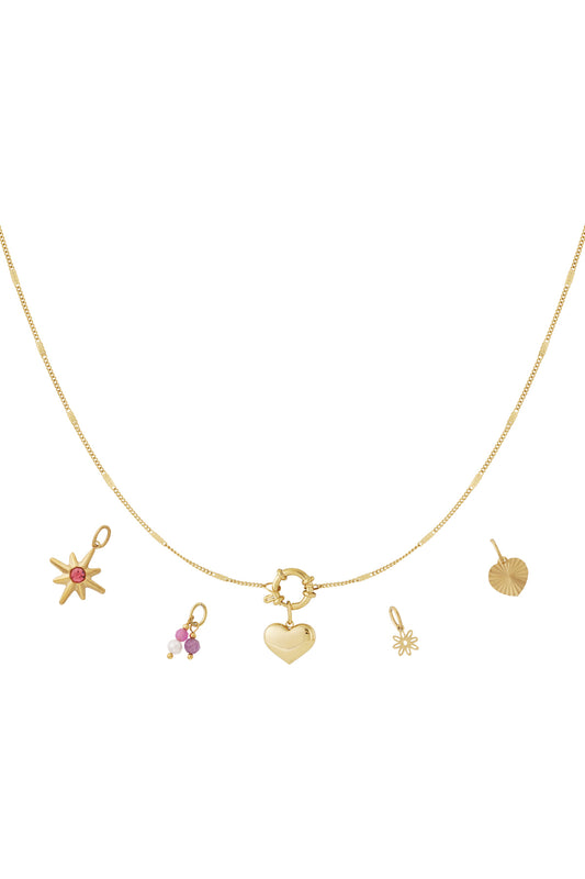 Mini heart DIY necklace