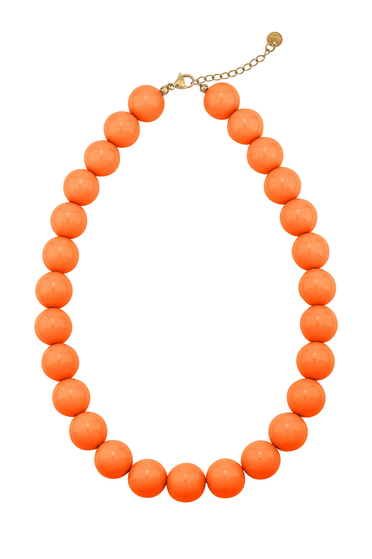 Large colored necklace - 15mm