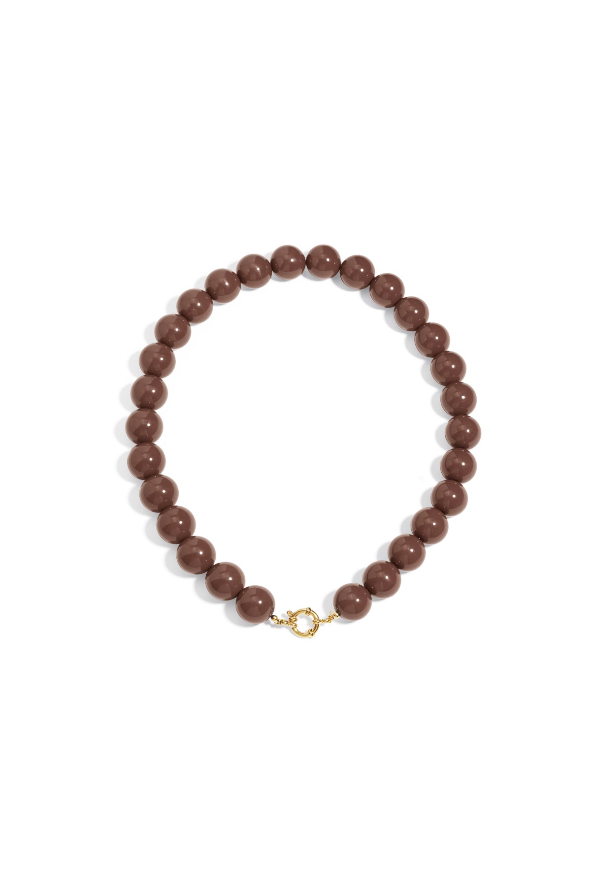 Resin Beaded Necklaces Beads Casual Daily Simple Series Women's jewelry-15mm