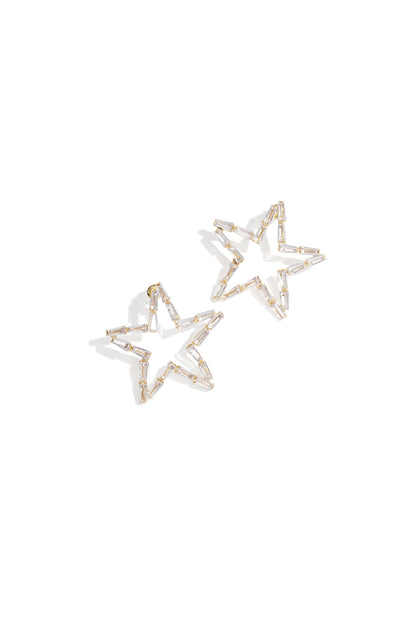 Copper Stud Earrings Star Elegant Christmas Luxurious Series Women's jewelry