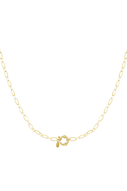 Simple lock necklace