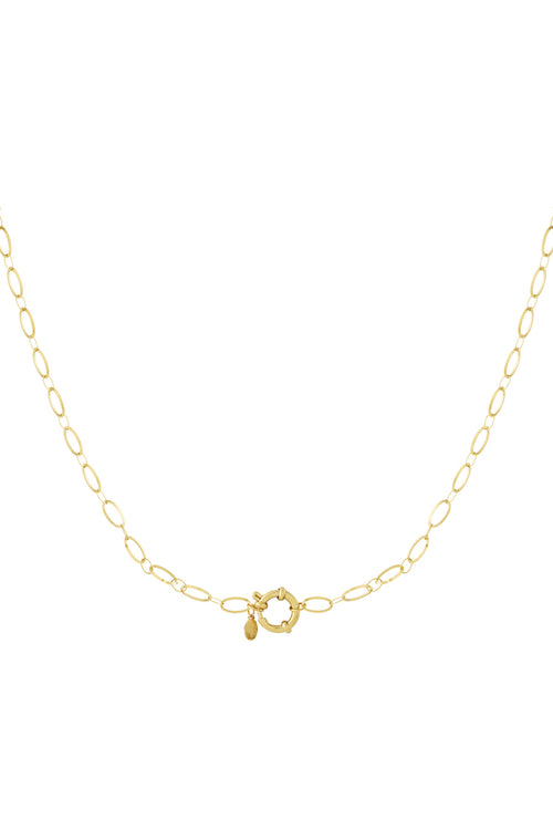 Simple lock necklace