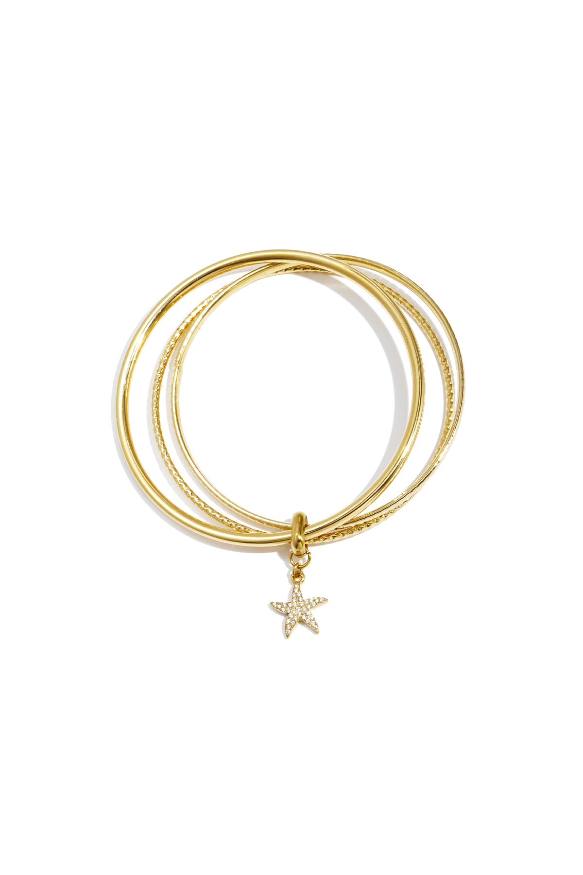 Bangle with hanging charm
