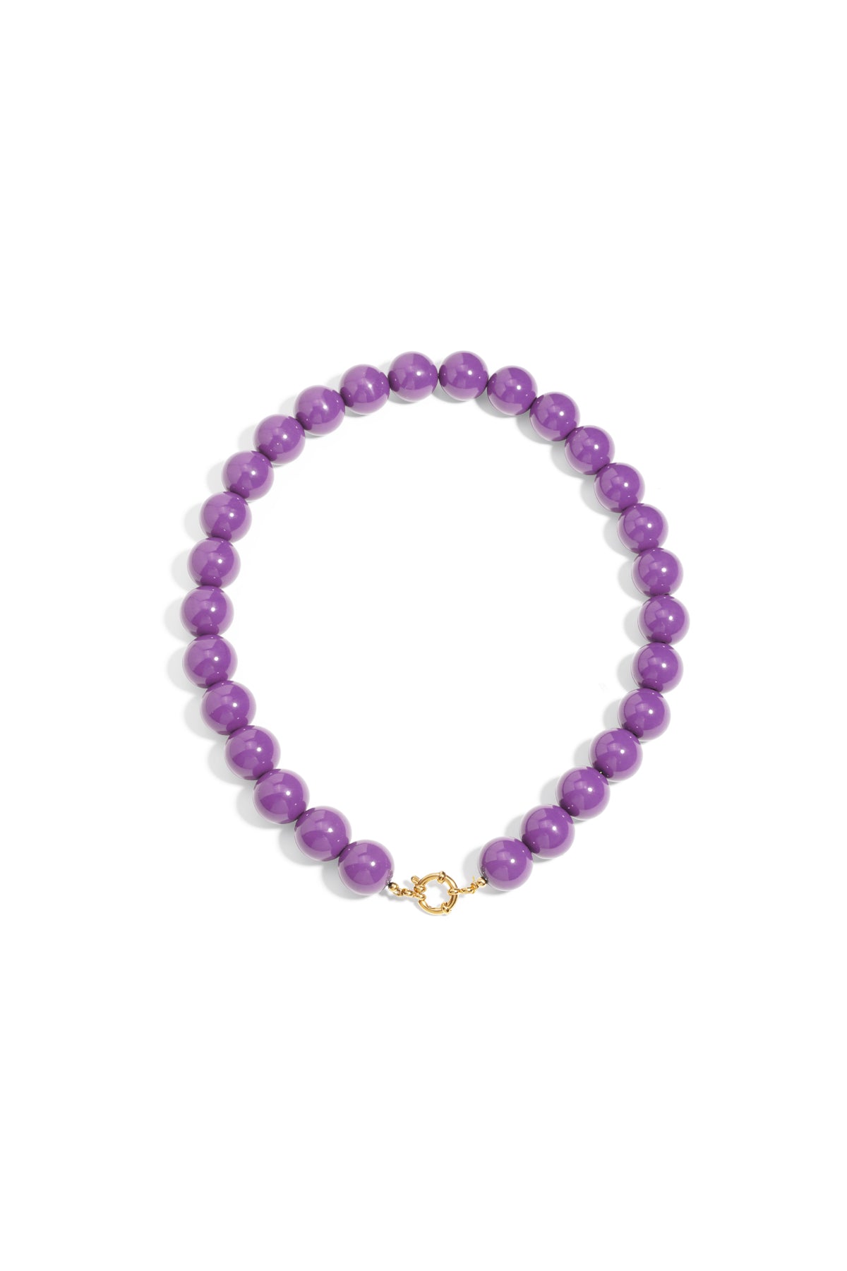 Resin Beaded Necklaces Beads Casual Daily Simple Series Women's jewelry-15mm