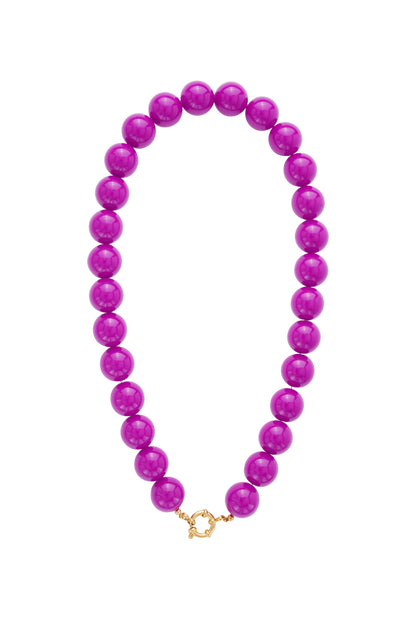 Resin Beaded Necklaces Beads Casual Daily Simple Series Women's jewelry-15mm