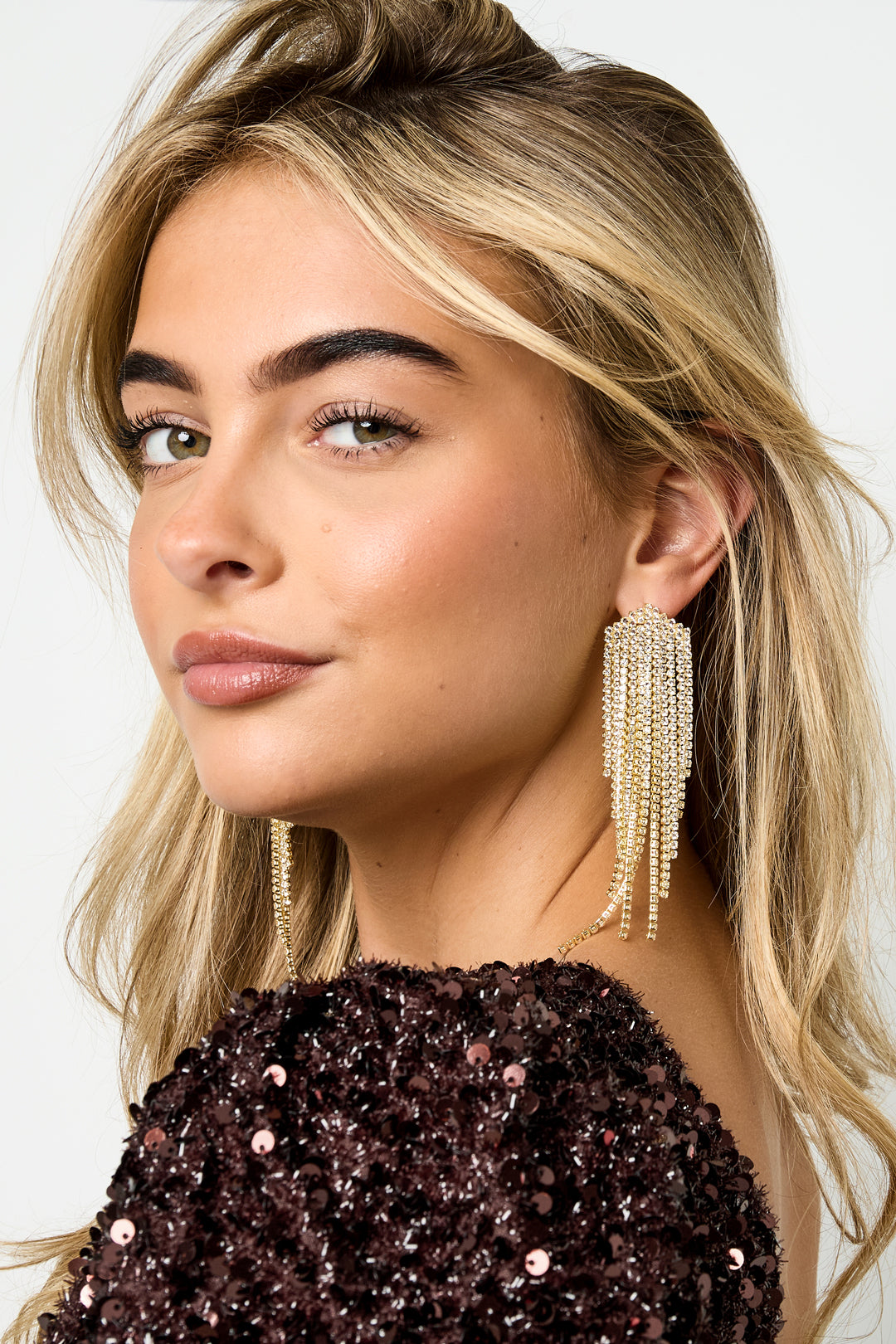 Copper Dangle Earrings Geometric Elegant Christmas Luxurious Series Women's jewelry