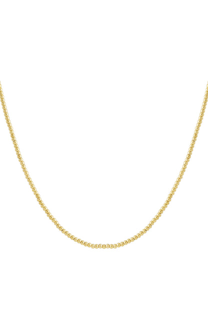 Solid bead necklace-4mm
