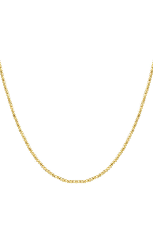 Solid bead necklace-4mm