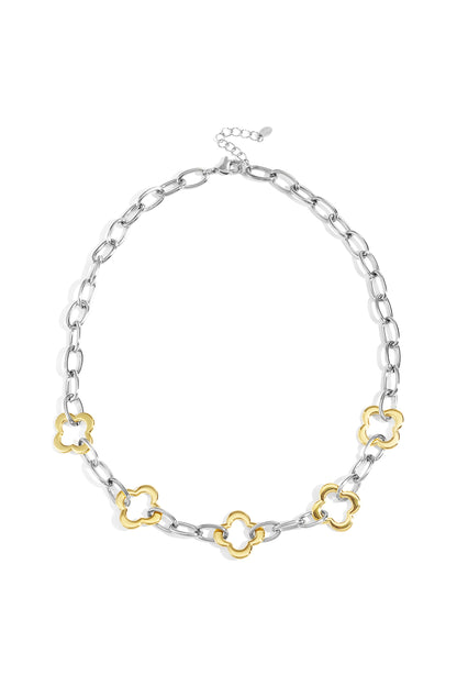 Stainless Steel Chain Necklaces Clover Casual Daily Simple Series Women's jewelry