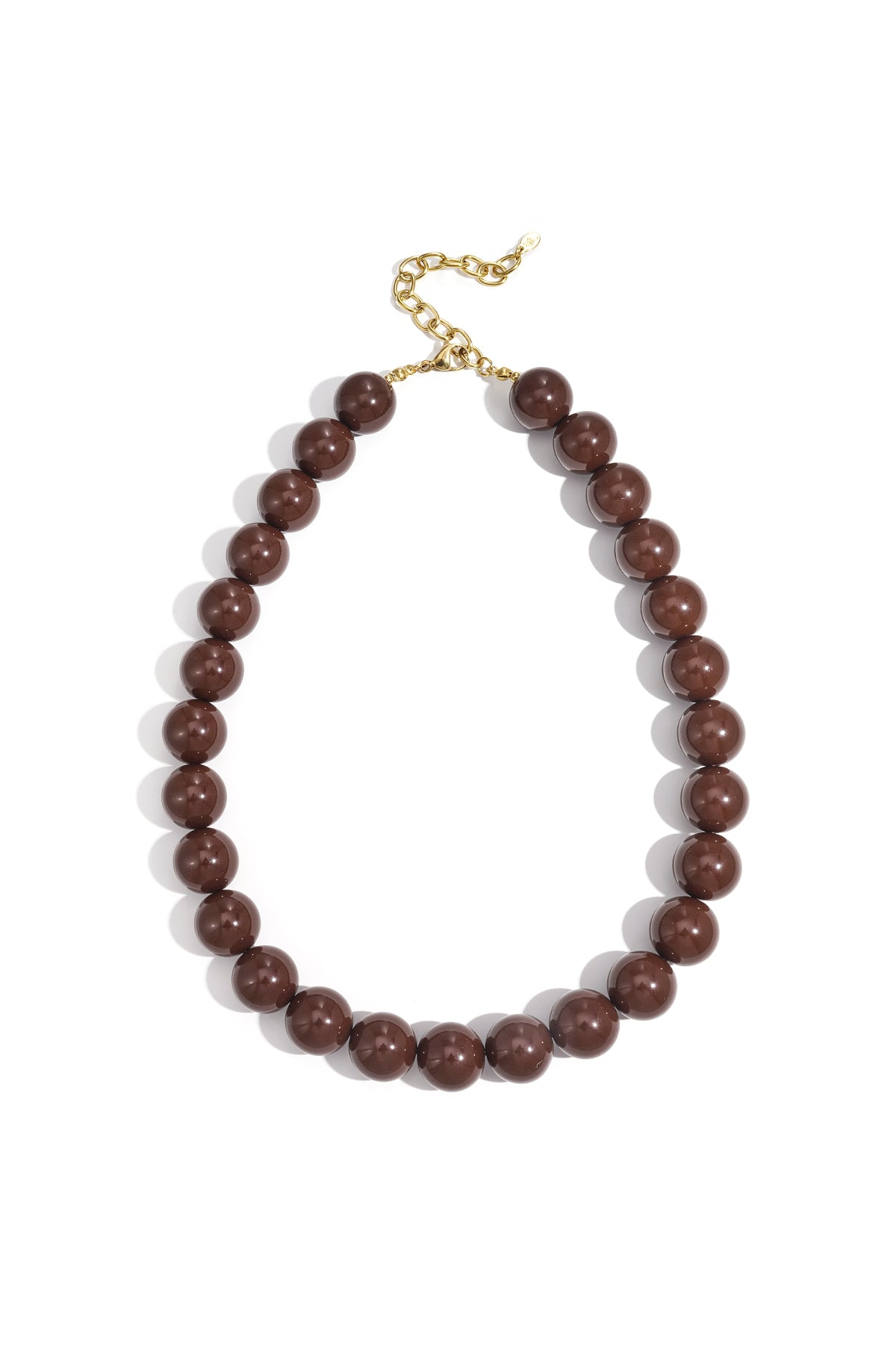 Large colored necklace - 15mm