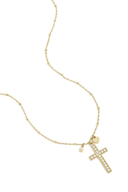 Stainless Steel Pendant necklaces Cross Casual Daily Simple Series Women's jewelry