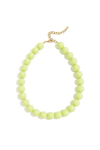 Large colored necklace - 15mm