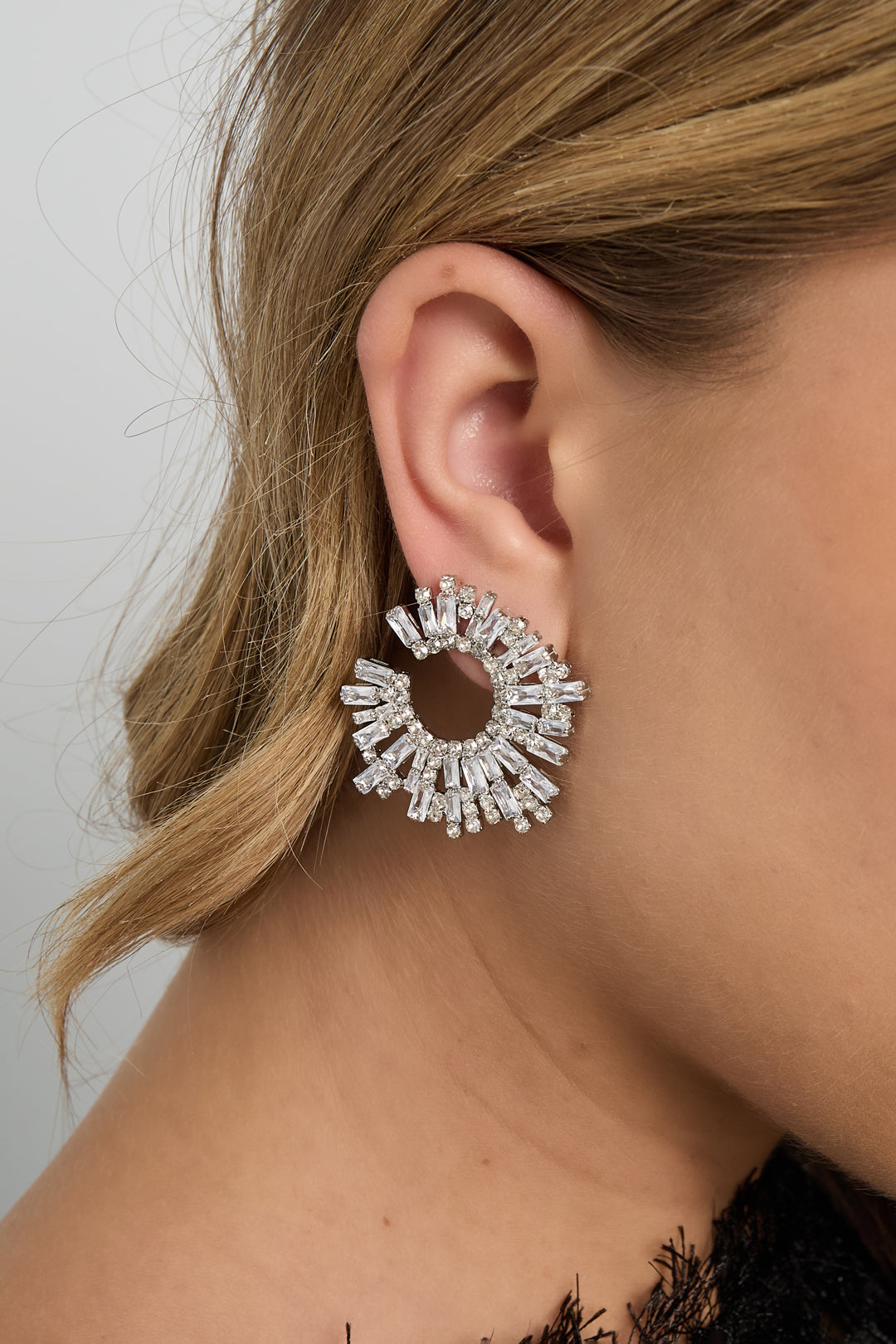 Copper Stud Earrings Geometric Elegant Christmas Luxurious Series Women's jewelry