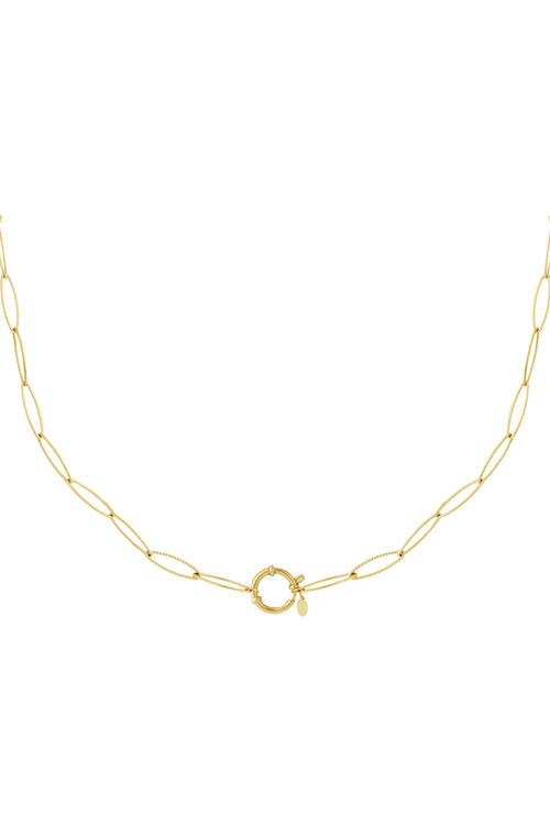 Golden loop necklace