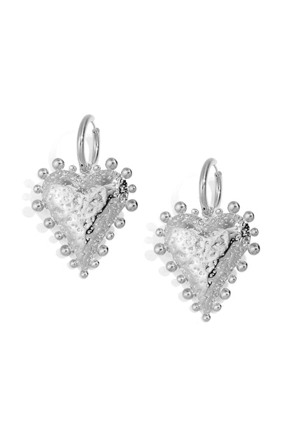 Stainless Steel Drop Earrings Heart Casual Daily Simple Series Women's jewelry