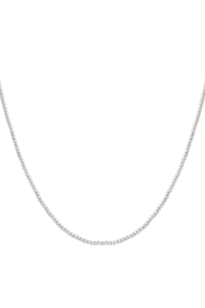 Solid bead necklace-4mm