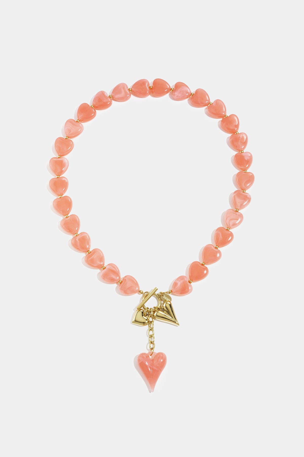 Stainless Steel Beaded Necklaces Heart Casual Daily Romantic Series Women's jewelry