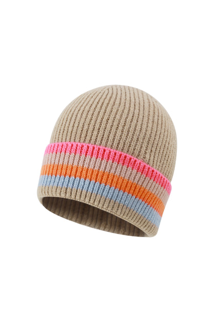 Multi color striped hat