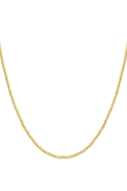 Solid bead necklace-5mm
