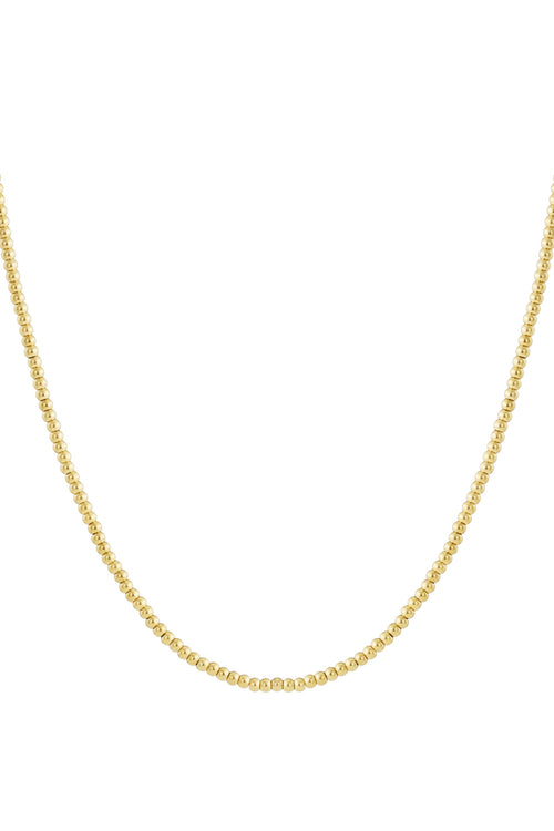 Solid bead necklace-5mm